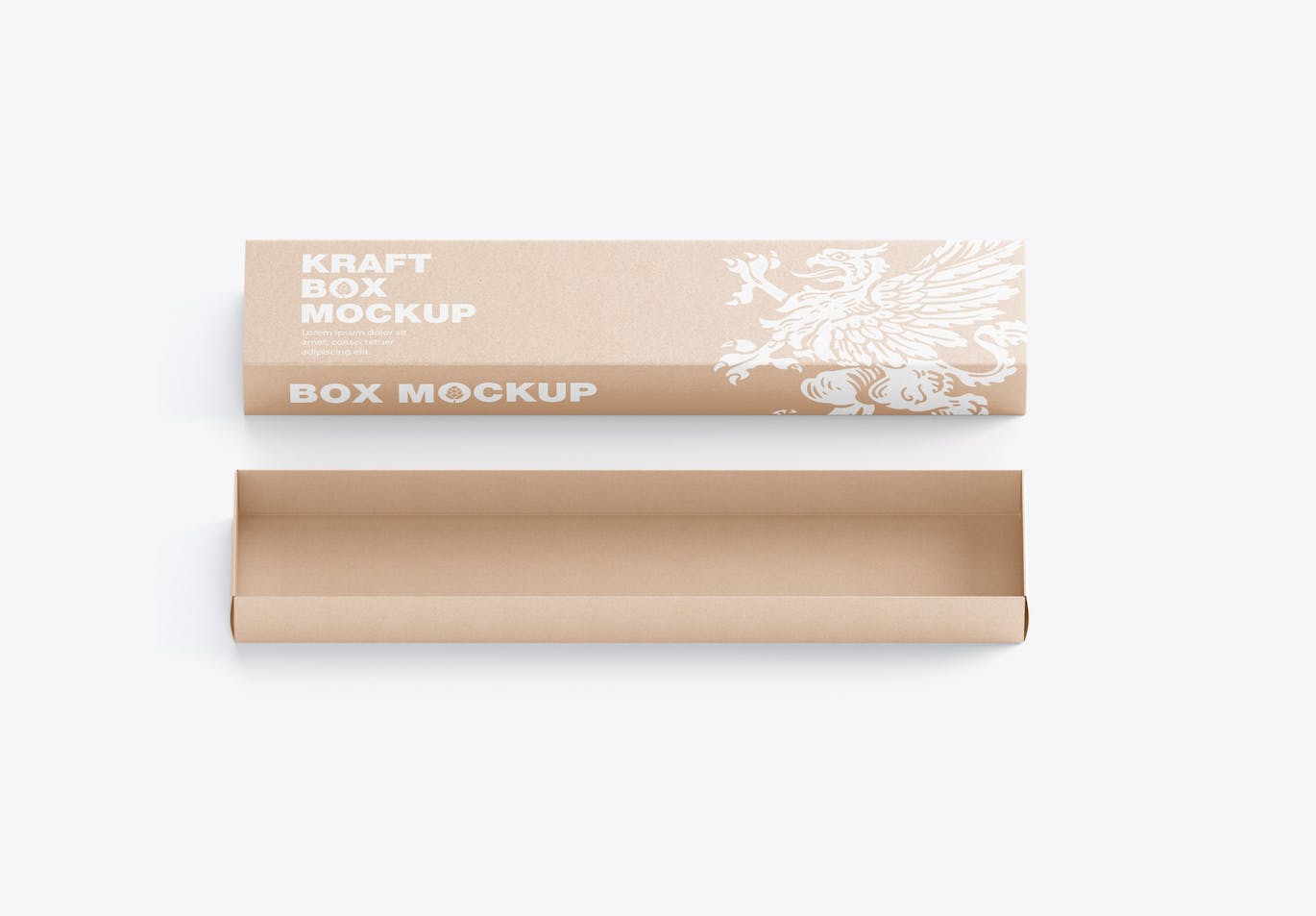 长矩形纸盒设计样机 Slide Colored Box Mockup 样机素材 sucaiwan.com