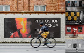 街景海报和广告牌展示样机集 Poster and Billboard Mockup Set