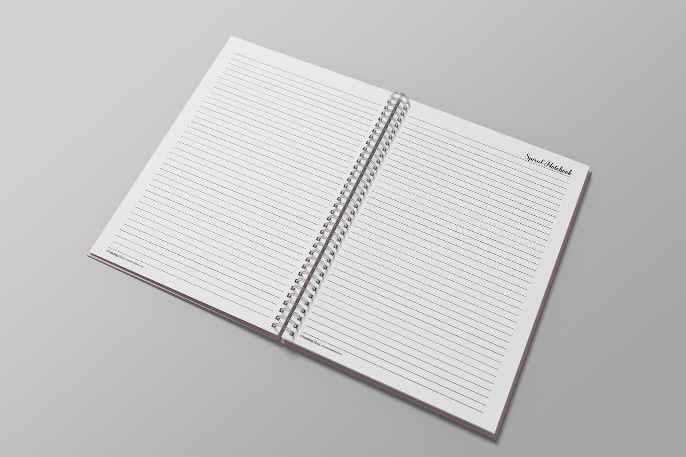 A5螺旋笔记本设计样机 A5 Spiral Notebook Mockup 样机素材 sucaiwan.com