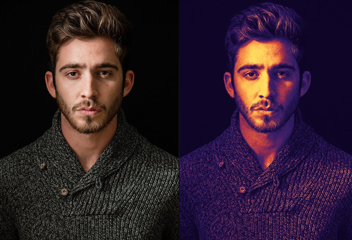 戏剧海报效果ps动作 Dramatic Poster Effect – Photoshop Action 插件预设 sucaiwan.com