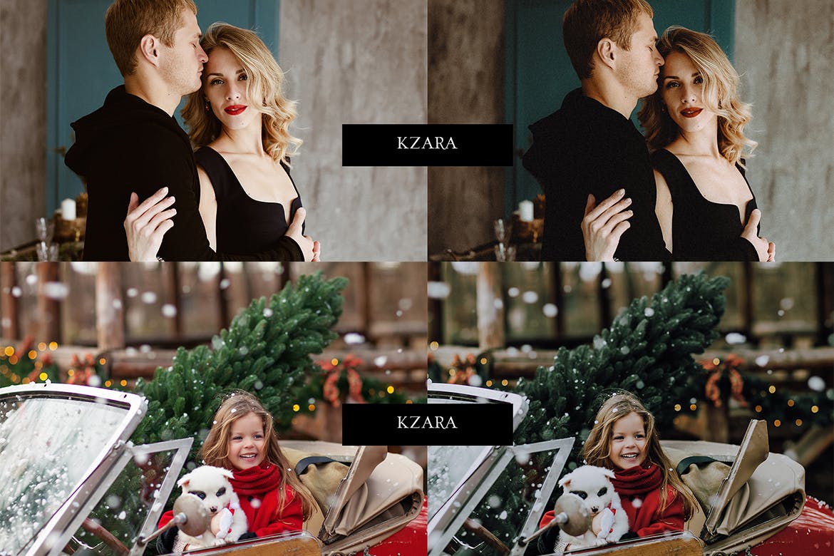 复古棕色圣诞节照片处理LR预设 Lightroom Presets – Vintage Christmas 插件预设 sucaiwan.com