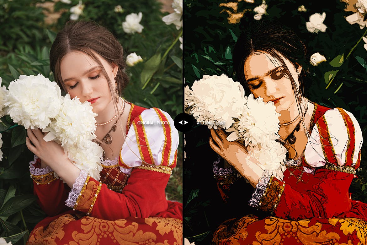 素描插画ps照片效果动作 Sketch Illustration Photoshop Action 插件预设 sucaiwan.com