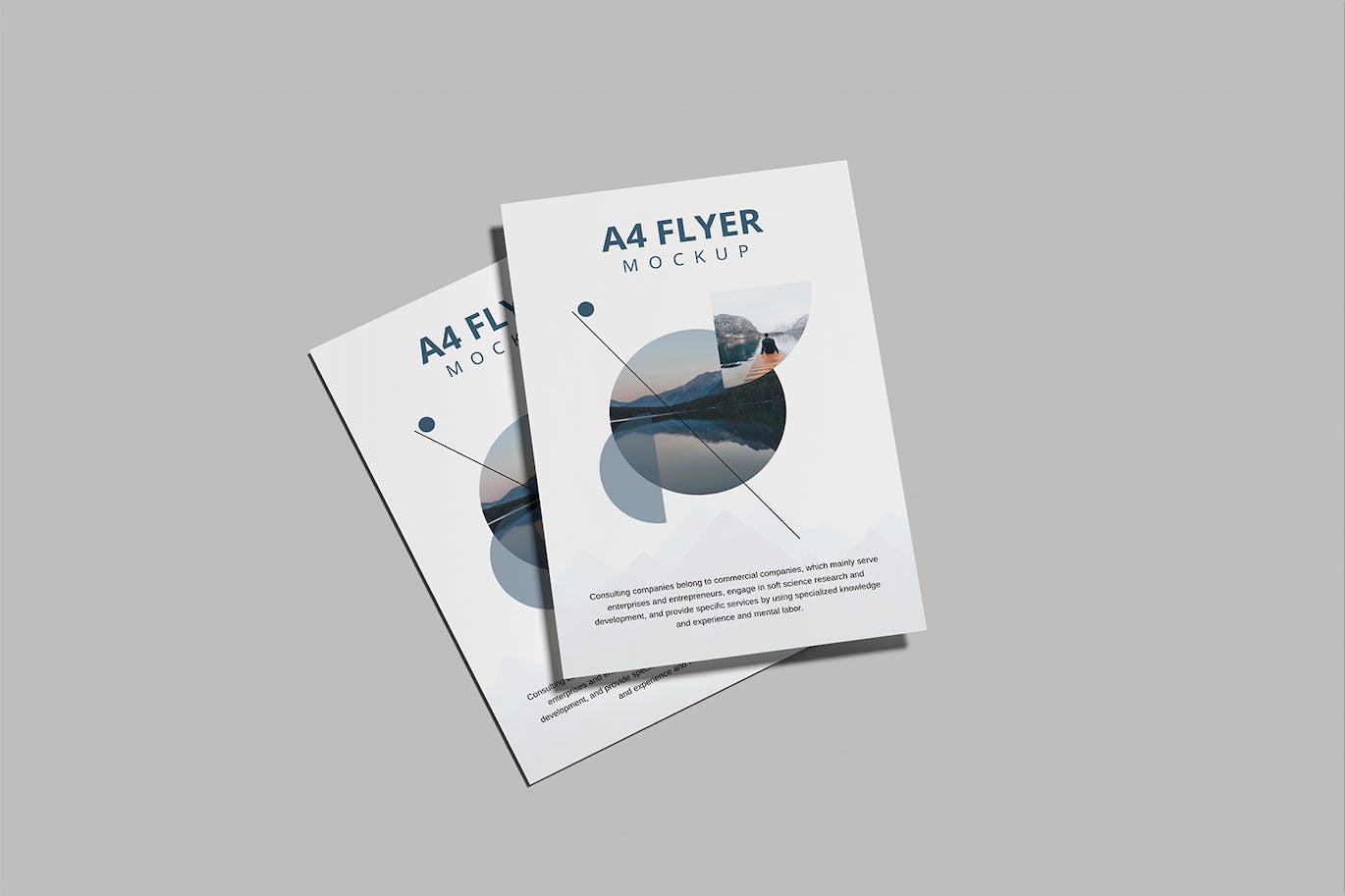 A4印刷传单设计样机 A4 Flyer Mockup 样机素材 sucaiwan.com