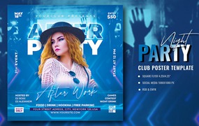 酒吧夜总会派对宣传单模板下载 Night Club Flyer