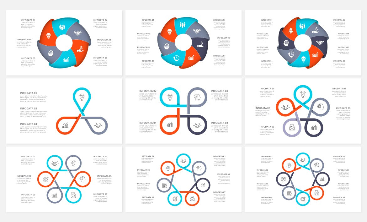 动画图表Keynote幻灯片演示模板 Diagrams Animated Keynote Infographics 幻灯图表 sucaiwan.com