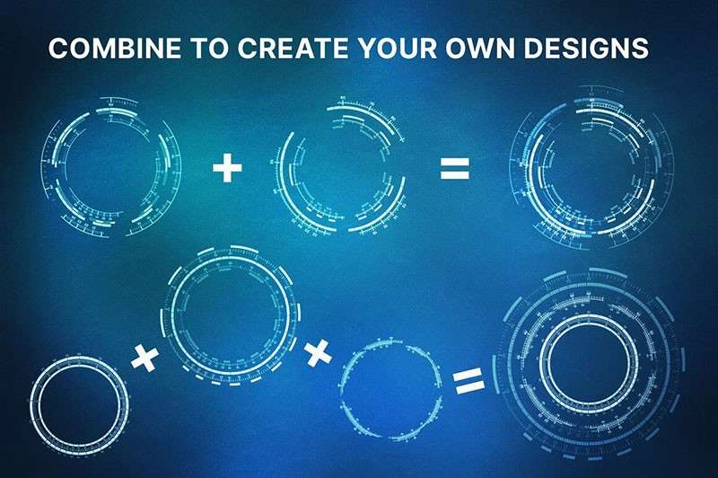 200个科技光圈笔刷套装 笔刷资源 第7张-素材湾丨精选海外优质设计素材资源 200个科技光圈笔刷套装 笔刷资源 sucaiwan.com