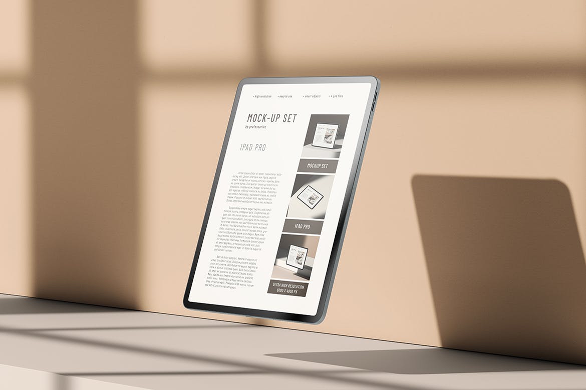苹果平板电脑iPad Pro样机集 iPad Pro Mockup Set 样机素材 sucaiwan.com