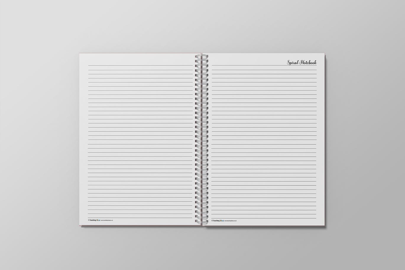 A5螺旋笔记本设计样机 A5 Spiral Notebook Mockup 样机素材 sucaiwan.com
