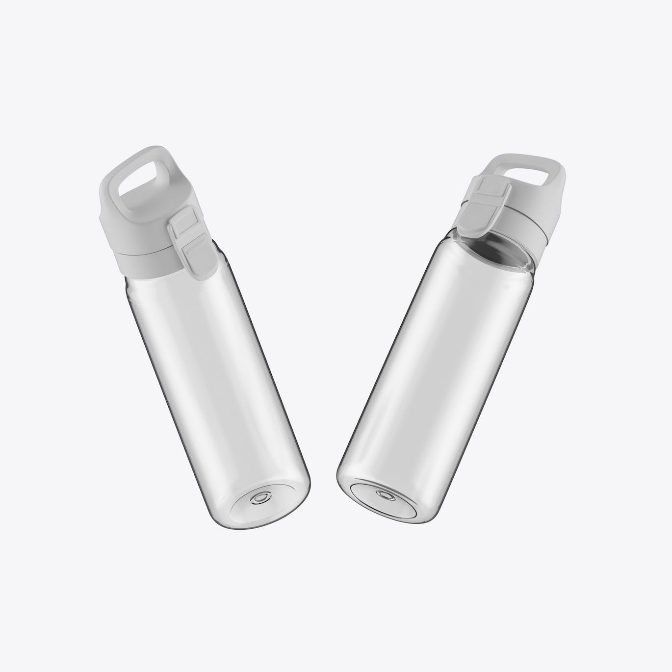透明塑料运动水瓶设计样机 Sport Bottle Mockup 样机素材 sucaiwan.com