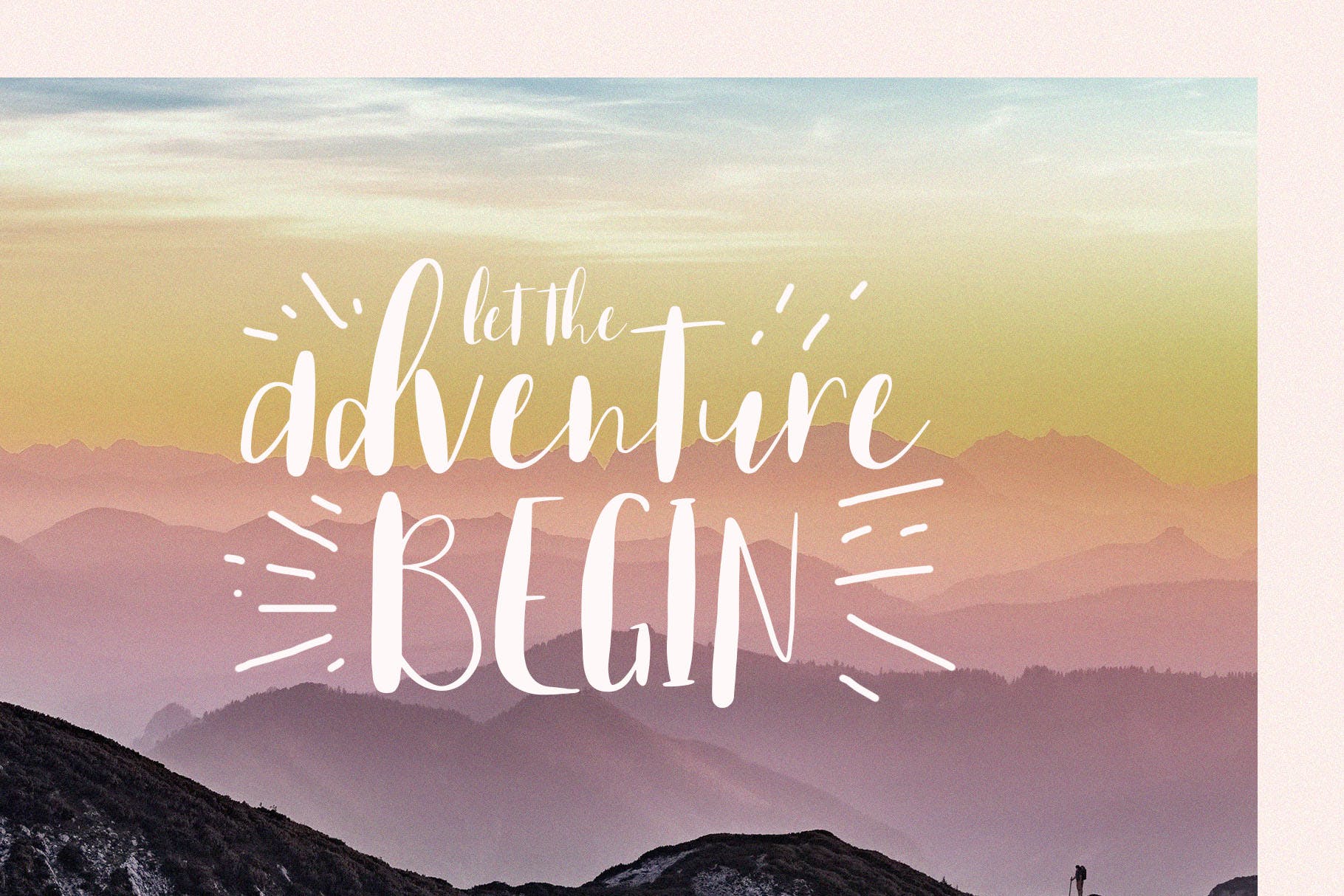 春季甜美品牌设计手写字体 Home Spring – Handwritten Font 设计素材 sucaiwan.com