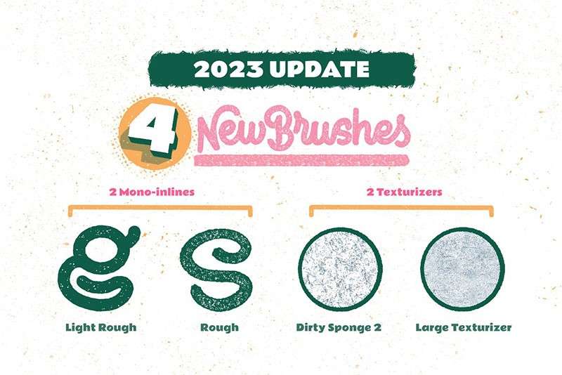 18个粗糙线条纹理PS笔刷 笔刷资源 sucaiwan.com