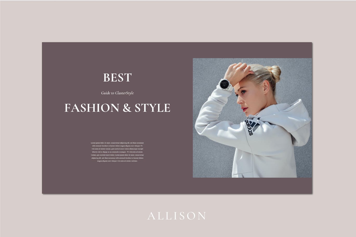 Lookbook杂志布局精美PowerPoint演示文稿模板 Allison Lookbook Powerpoint Template 幻灯图表 sucaiwan.com