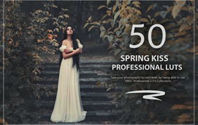 50个春季照片调色滤镜LR预设 50 Spring Kiss LUTs and Presets Pack