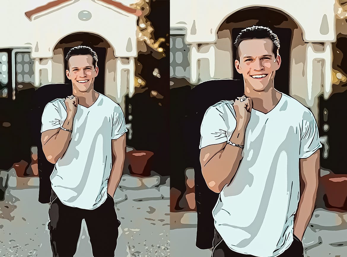 插画照片效果PS动作 Illustration Photo Effect for Photoshop 插件预设 sucaiwan.com