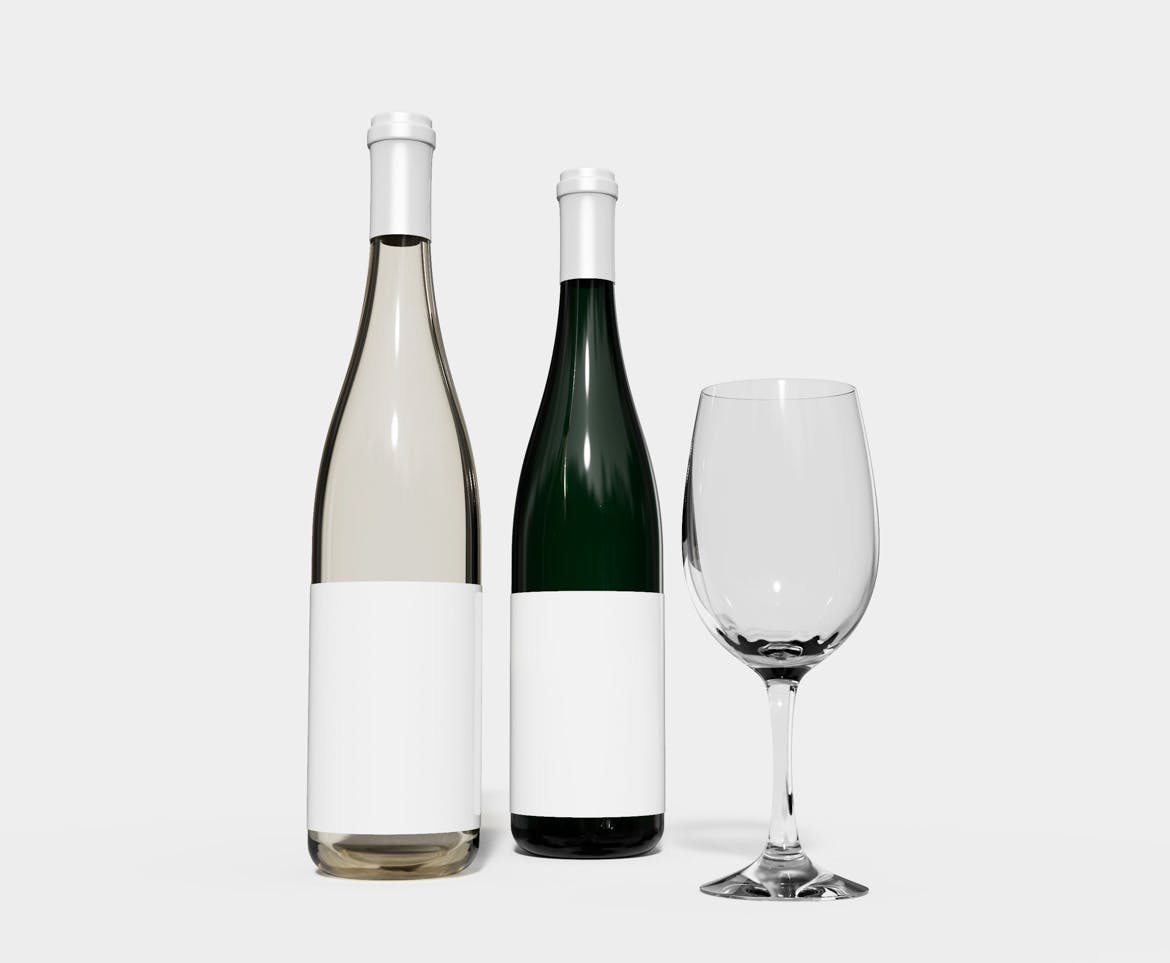 红酒葡萄酒瓶品牌设计样机 Red Wine Mockup 样机素材 sucaiwan.com