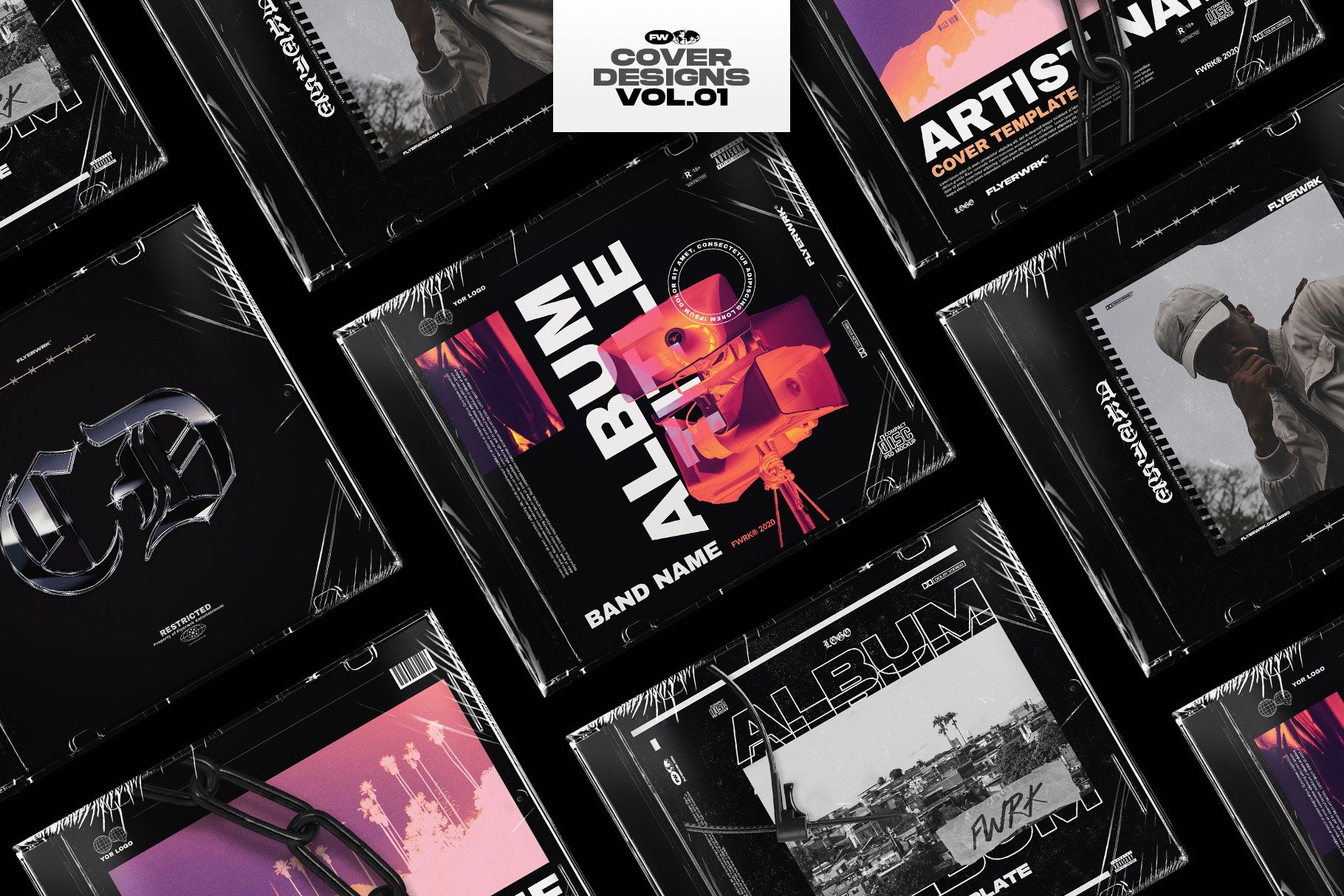 Flyerwrk 高级创意大胆艺术魅力封面设计Photoshop模板 COVER DESIGNS VOL.01 图片素材 第1张-素材湾丨精选海外优质设计素材资源 Flyerwrk 高级创意大胆艺术魅力封面设计Photoshop模板 COVER DESIGNS VOL.01 图片素材 sucaiwan.com