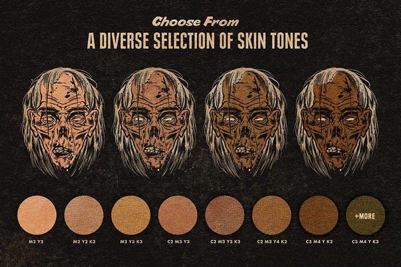 复古美式风格漫画Procreate笔刷套装，附视频教程 笔刷资源 sucaiwan.com