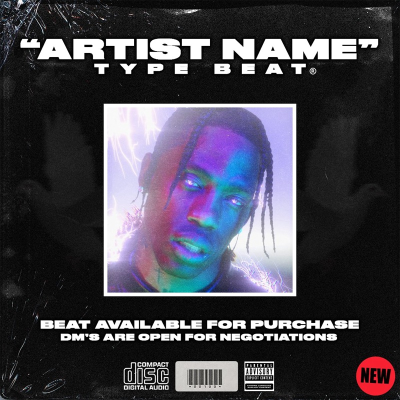 4种INS风竖屏节拍潮流说唱嘻哈复古海报可定制模板 ProdbyJack – Type Beat Template Pack for Instagram 插件预设 sucaiwan.com