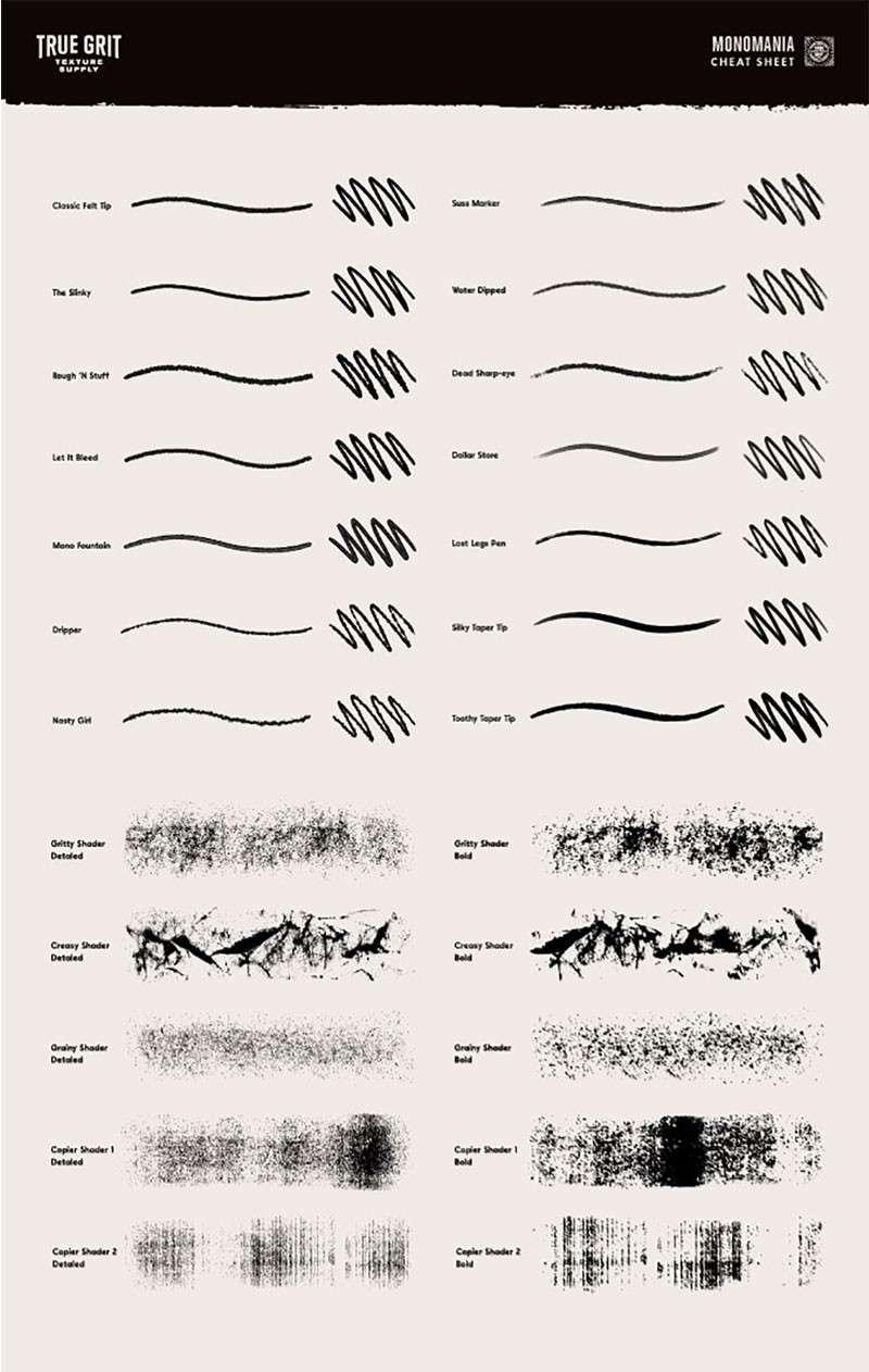 Procreate抽象美术线条纹理笔刷 笔刷资源 sucaiwan.com