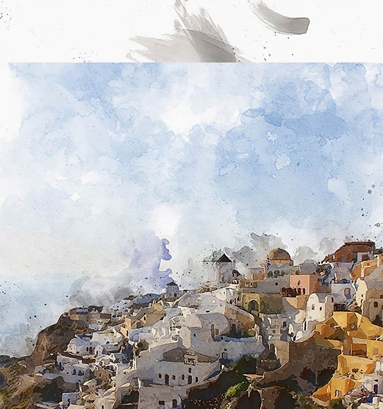 PS插件：PS动作特效插件 中国风照片一键生成手绘水墨水彩画效果设计素材 插件预设 sucaiwan.com