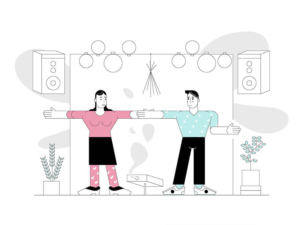 人物生活概念插画 图片素材 sucaiwan.com