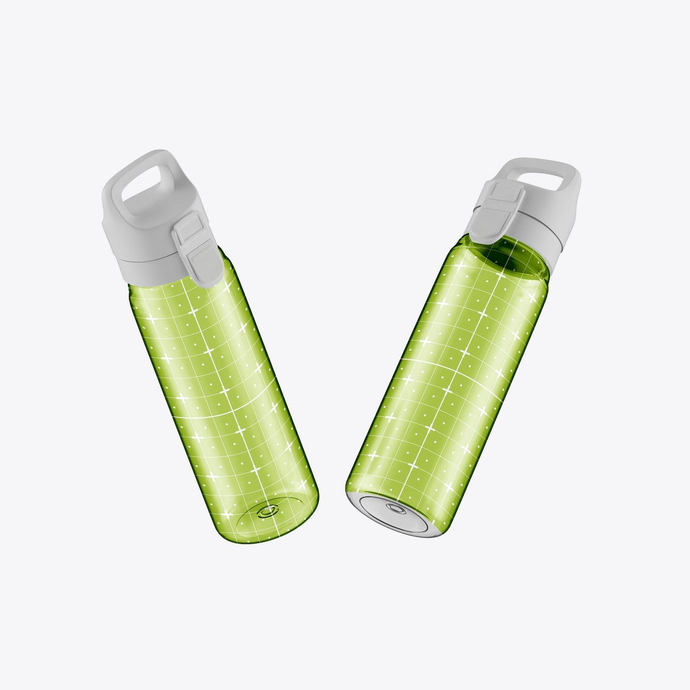 透明塑料运动水瓶设计样机 Sport Bottle Mockup 样机素材 sucaiwan.com