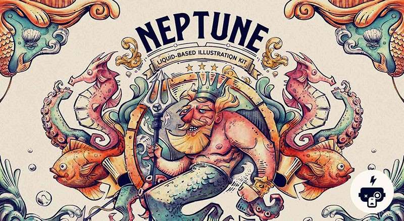 Affinity儿童绘本马克笔和水墨画笔套装 笔刷资源 sucaiwan.com