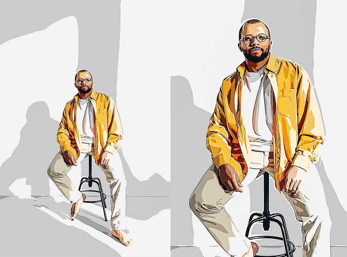 插画照片效果PS动作 Illustration Photo Effect for Photoshop 插件预设 sucaiwan.com