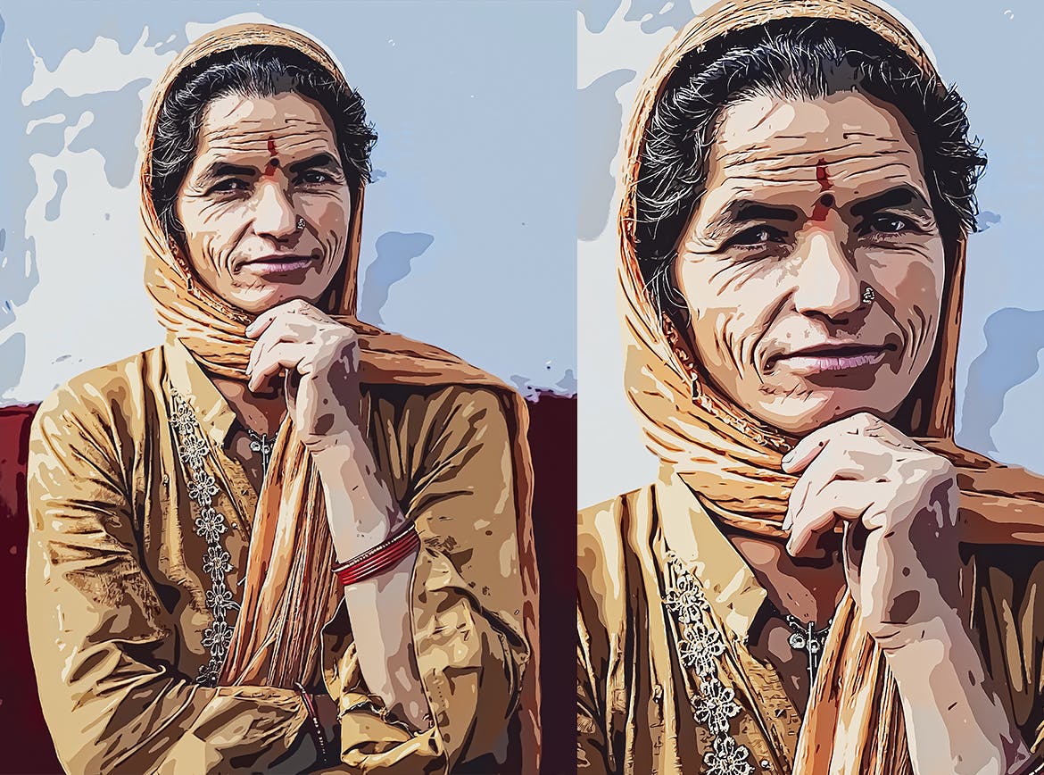 插画照片效果PS动作 Illustration Photo Effect for Photoshop 插件预设 sucaiwan.com