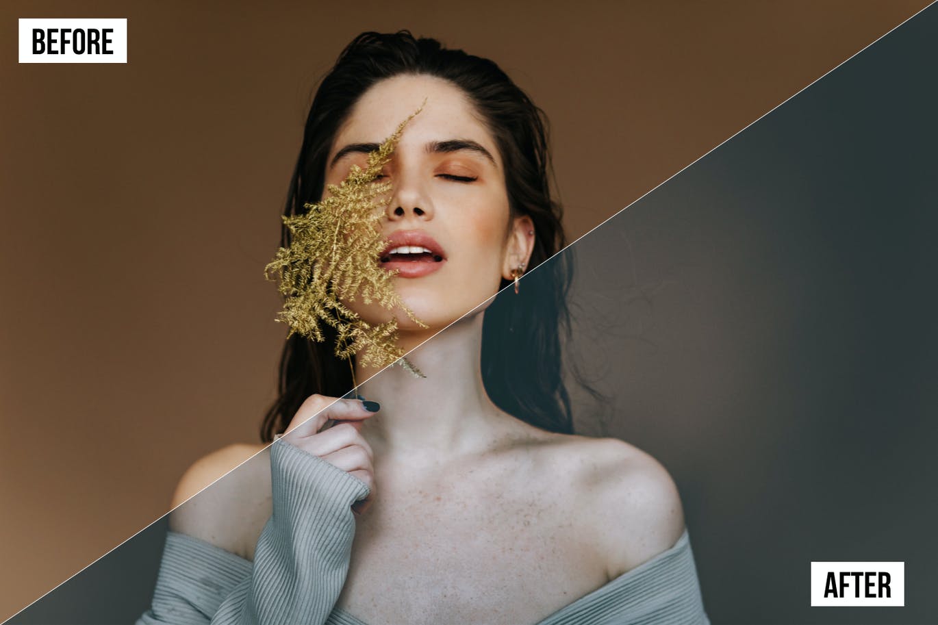 现代肖像人物照片调色PS动作 Modern Portrait Action 插件预设 sucaiwan.com