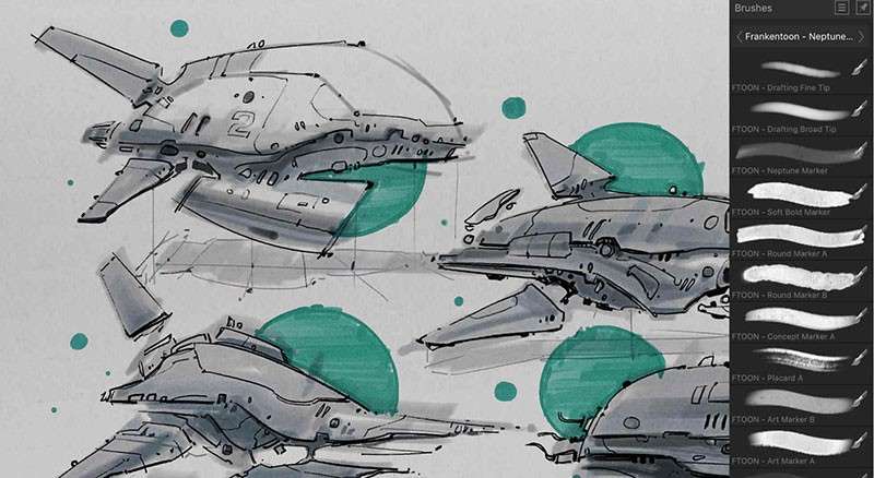 Affinity儿童绘本马克笔和水墨画笔套装 笔刷资源 sucaiwan.com