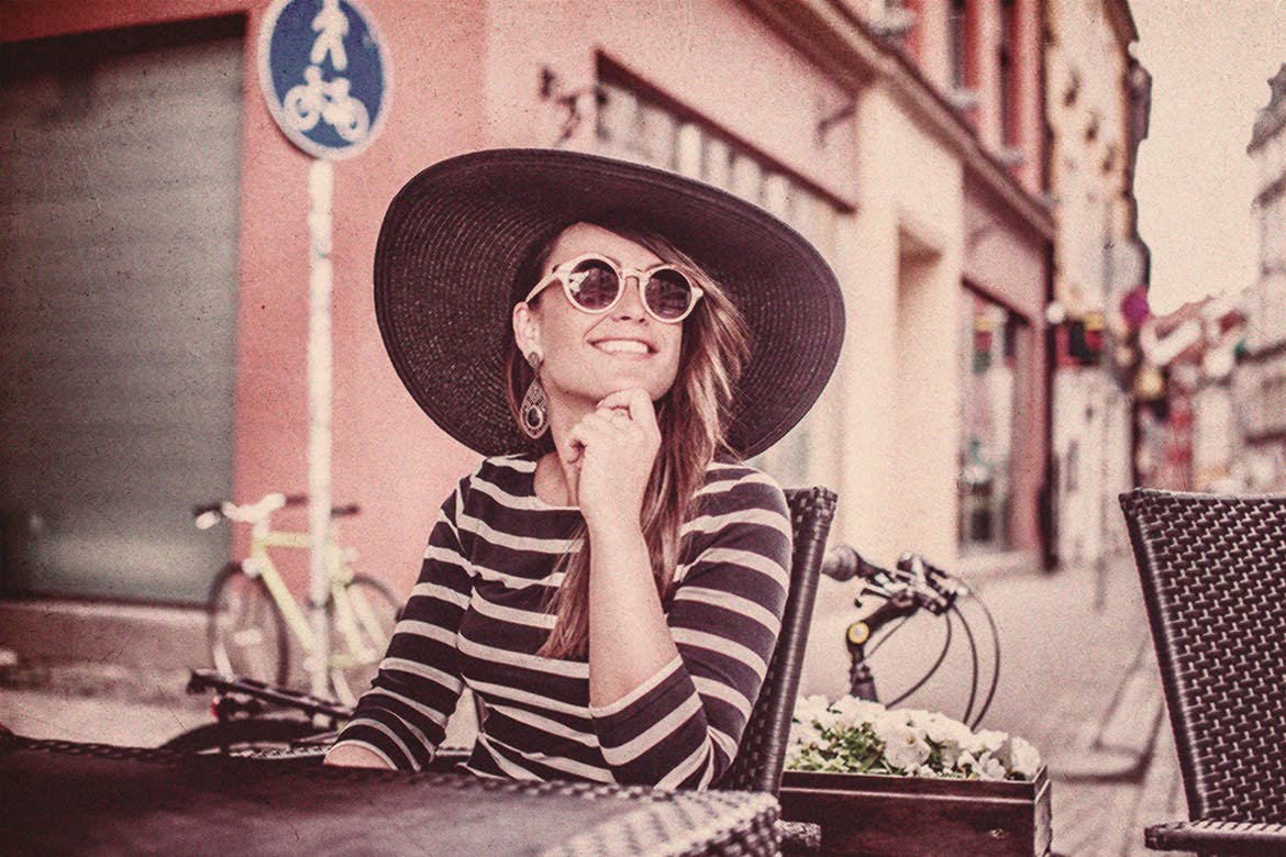 老式复古效果照片处理PS动作 Vintage Old Photoshop Action 插件预设 sucaiwan.com