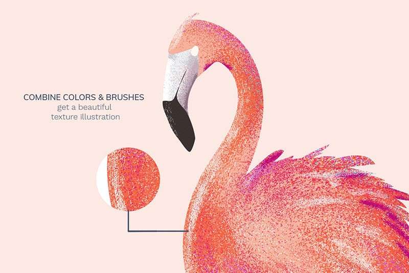 24个颗粒质感纹理AI矢量笔刷 笔刷资源 sucaiwan.com