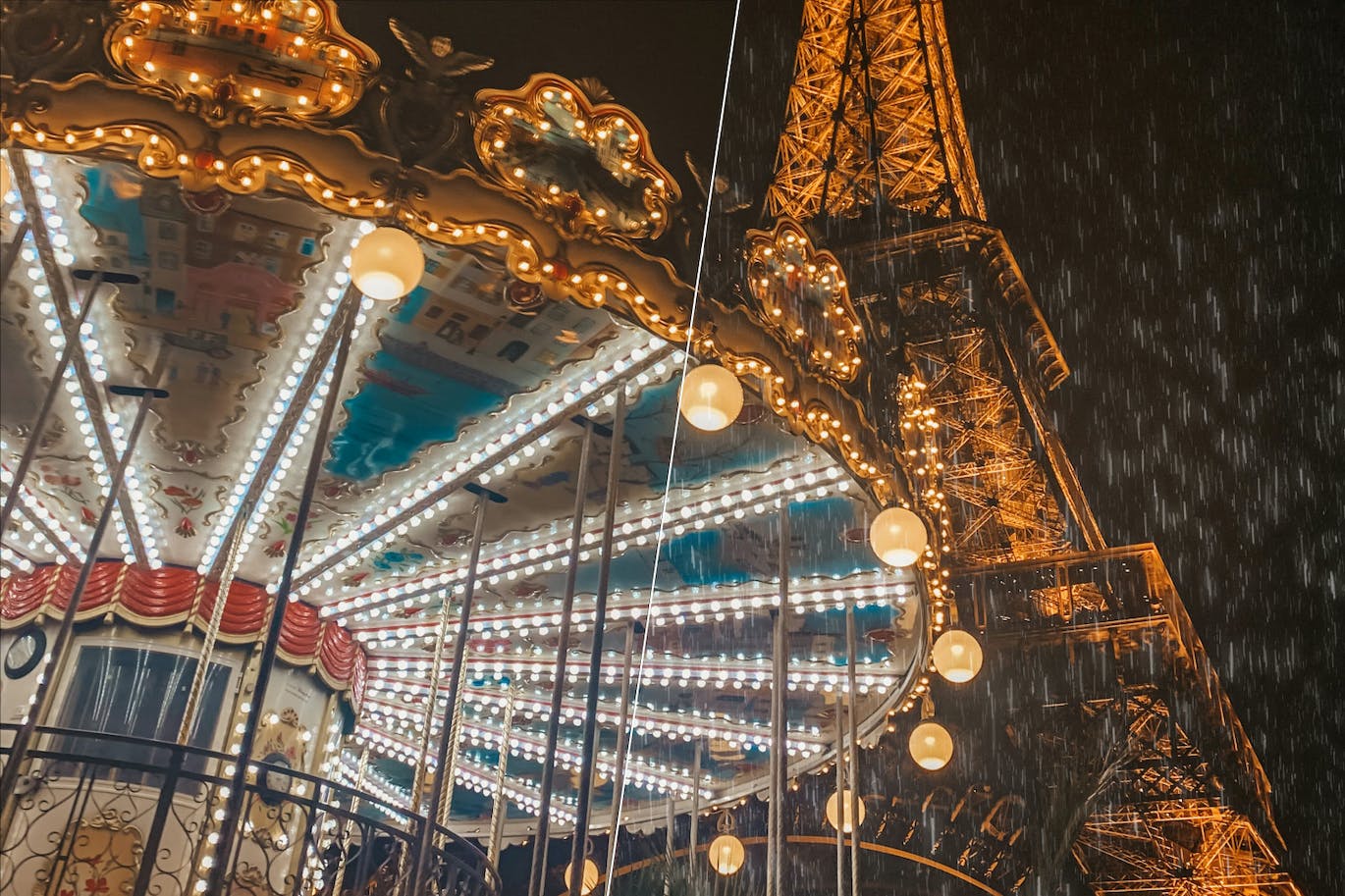 雨水叠层照片特效PS图层样式 Rain Photo Effect 插件预设 sucaiwan.com