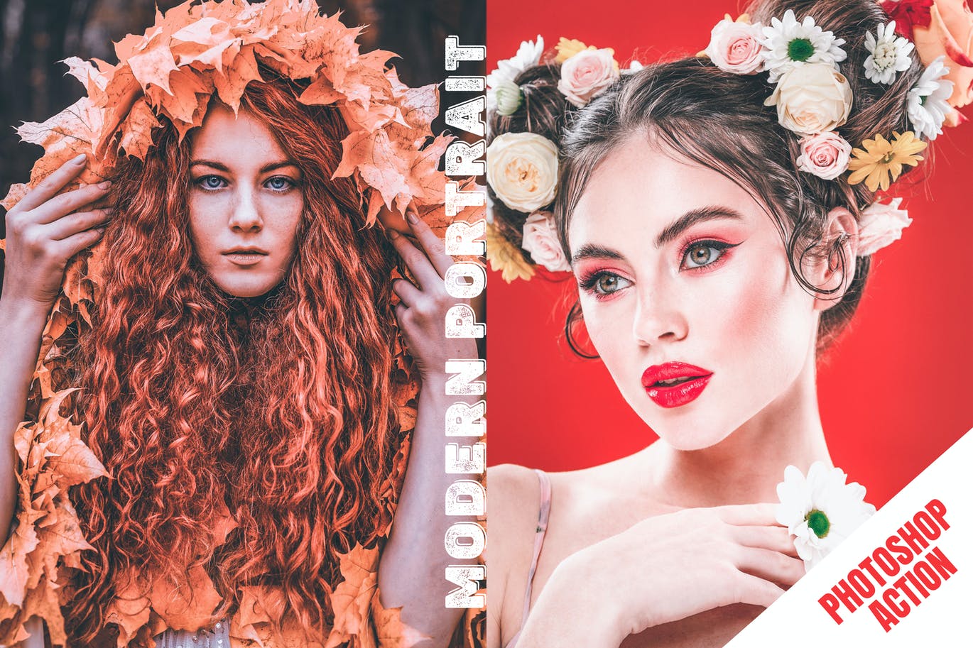 现代肖像人物照片调色PS动作 Modern Portrait Action 插件预设 sucaiwan.com