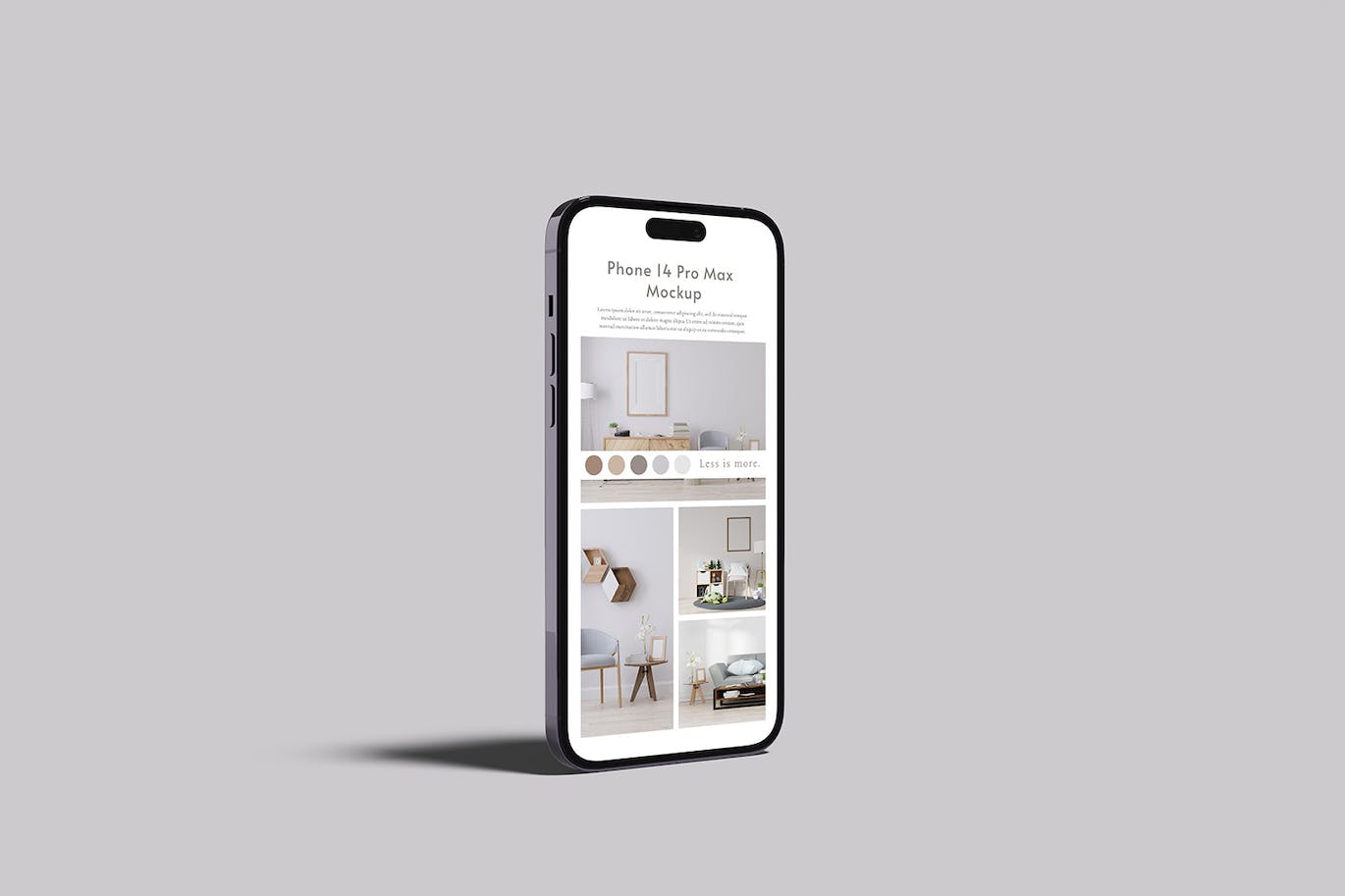 智能手机iPhone14 Pro Max样机 Smartphone 14 Pro Max Mockup 样机素材 sucaiwan.com