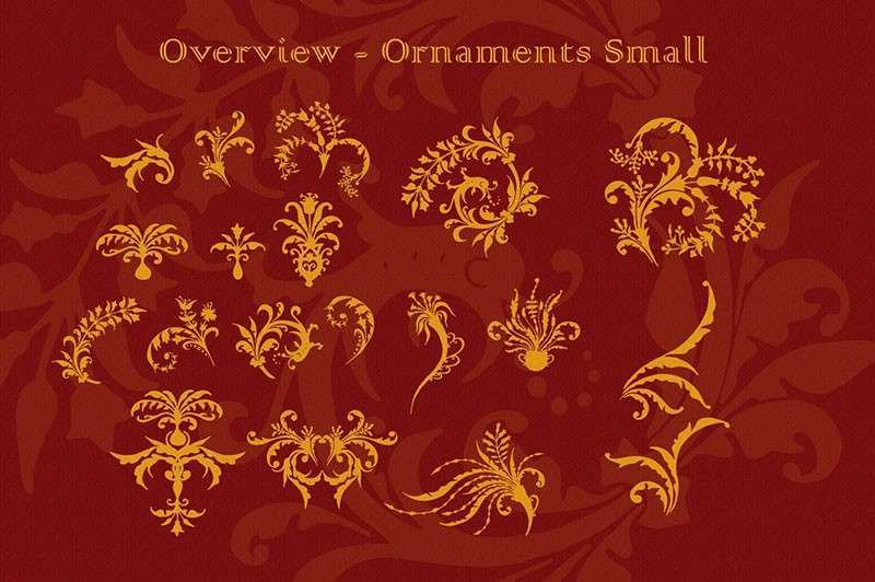 100个欧式复古花纹笔刷套装 笔刷资源 第5张-素材湾丨精选海外优质设计素材资源 100个欧式复古花纹笔刷套装 笔刷资源 sucaiwan.com