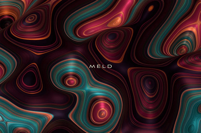未来主义金属表面动态旋涡3D抽象纹理素材合辑 Meld: Glossy Abstract 3D Textures 图片素材 sucaiwan.com