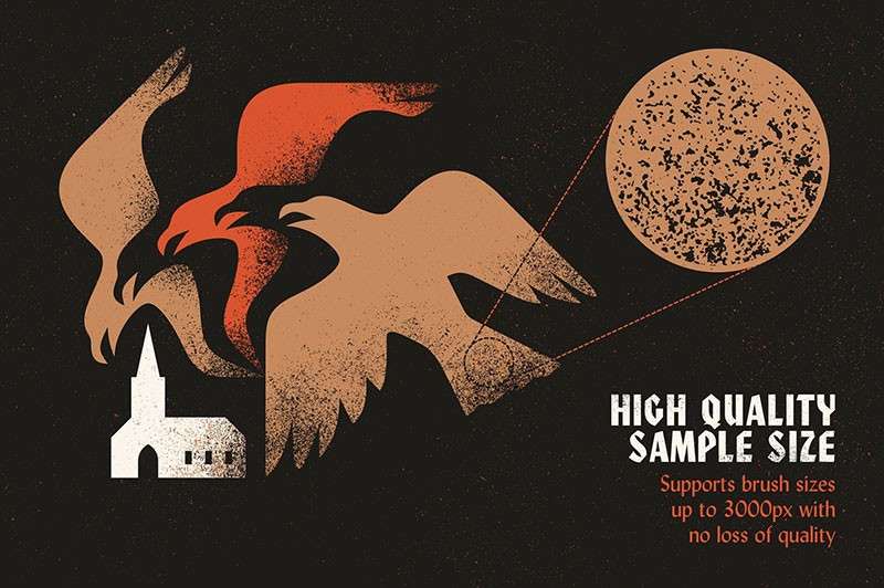 22个颗粒状的阴影AI笔刷 笔刷资源 sucaiwan.com