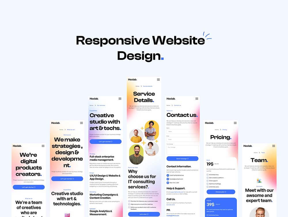 数字营销代理网站UI套件 APP UI sucaiwan.com