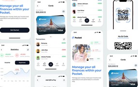 金融科技财务应用程序iOS UI套件