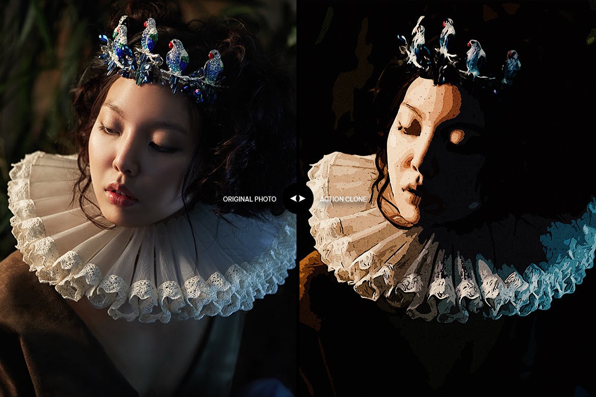 水彩插画艺术效果Photoshop动作 Watercolor Illustration Photoshop Action 插件预设 sucaiwan.com