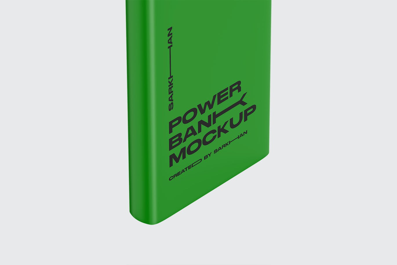 磨砂移动电源充电宝设计样机模板 Matte Power Bank Mockup 样机素材 sucaiwan.com