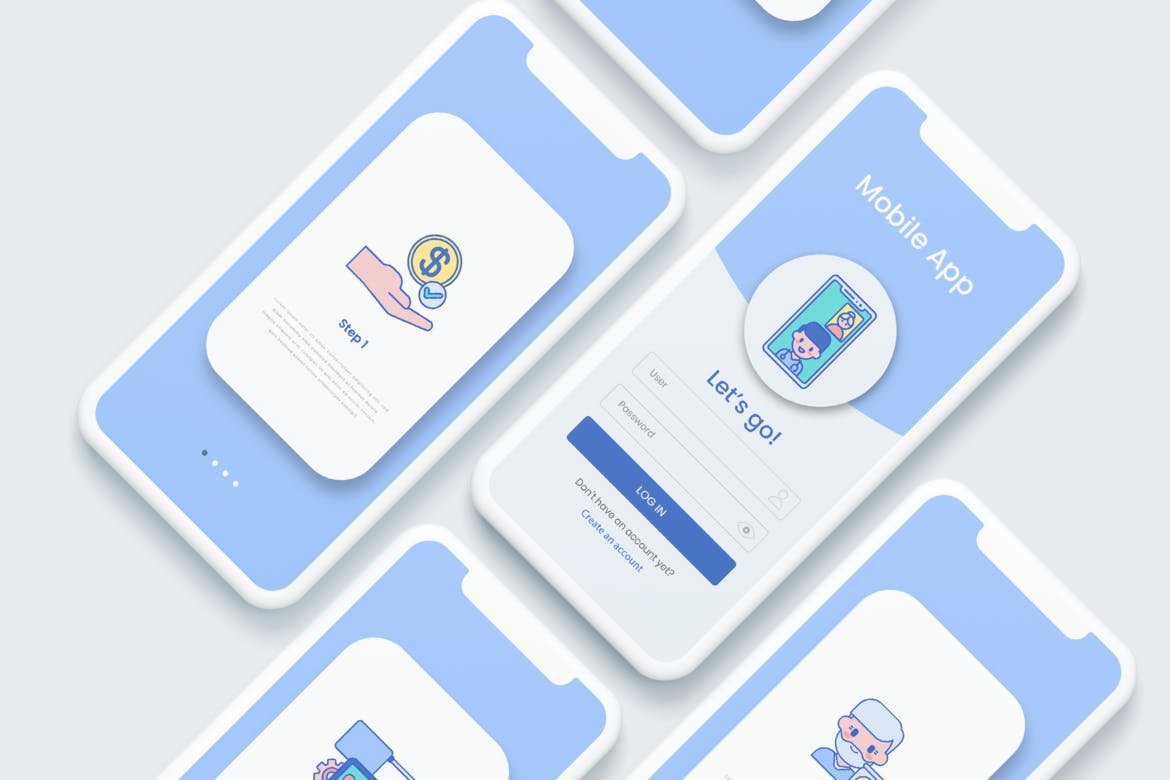 80个靛蓝系列老年护理图标 80 Elderly Care Icons – Indigo Series 图标素材 sucaiwan.com