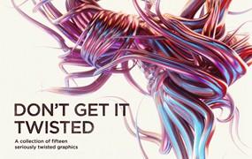 三维渲染未来派科幻扭曲章鱼触手电缆3D PNG素材合辑 Don’t Get It Twisted!