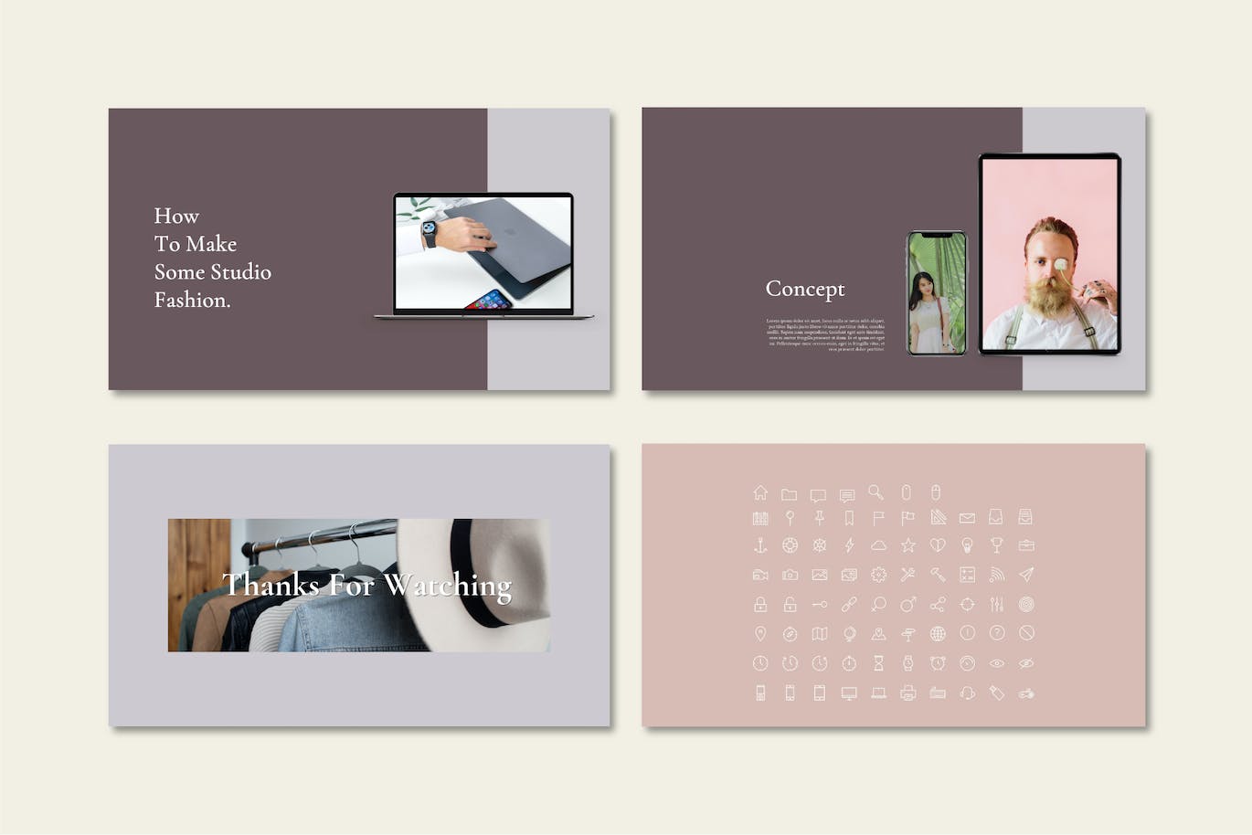 Lookbook杂志布局精美PowerPoint演示文稿模板 Allison Lookbook Powerpoint Template 幻灯图表 sucaiwan.com