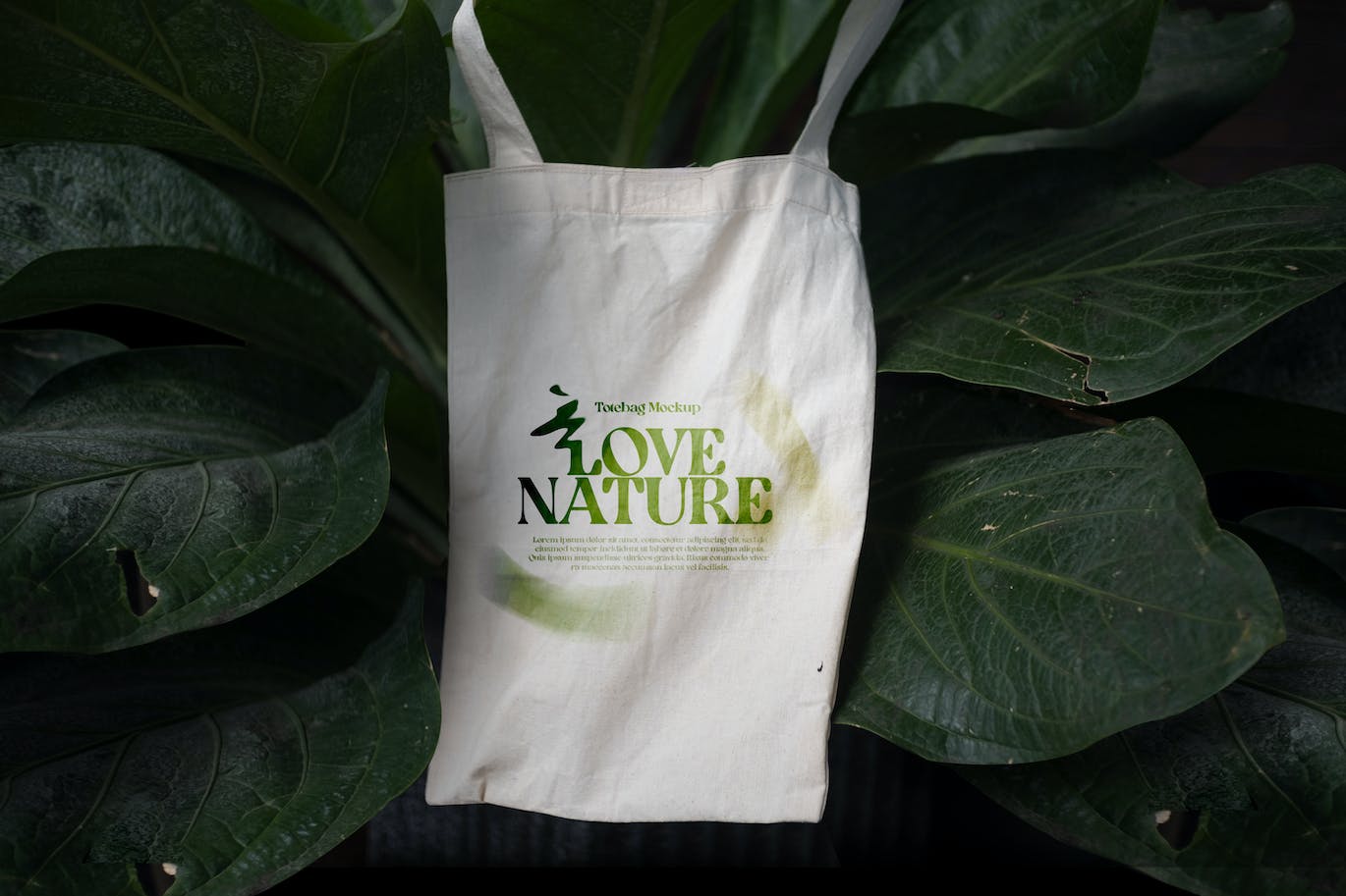 可回收帆布手提包设计样机 Recycling Canvas Tote Bag Mockup 样机素材 sucaiwan.com