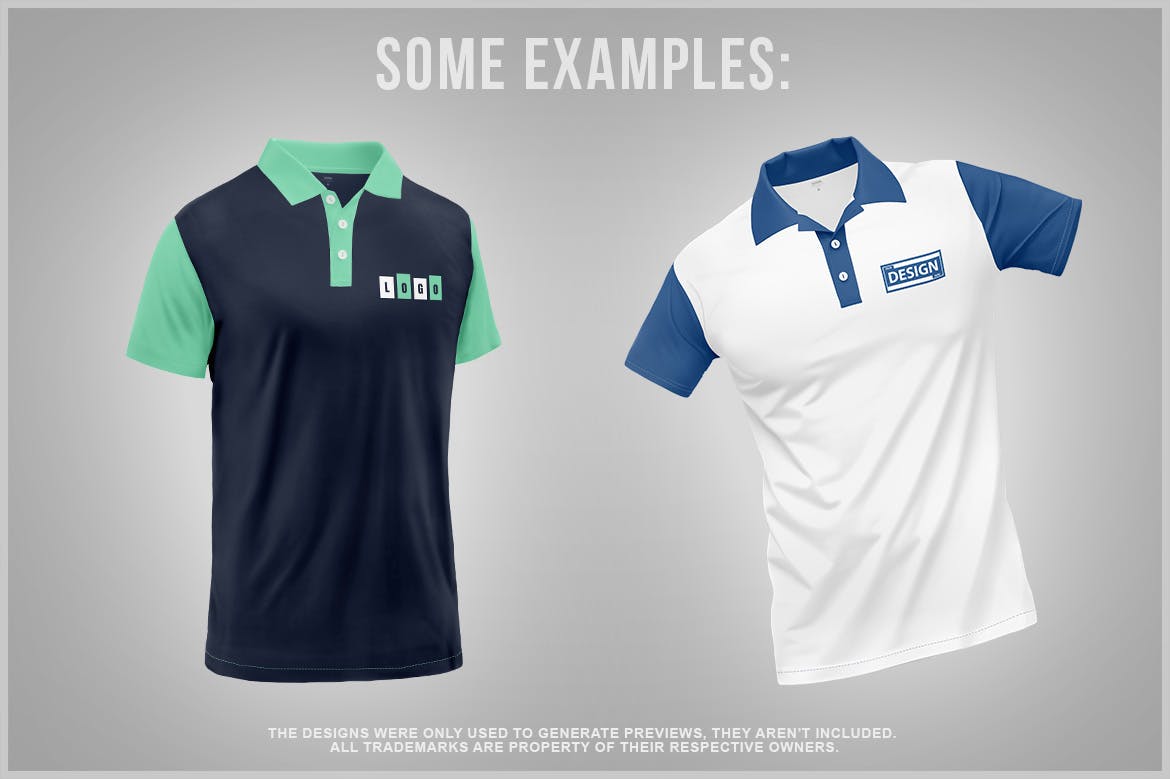 马球T恤服装品牌设计样机 Polo T-Shirt Mockup 样机素材 sucaiwan.com