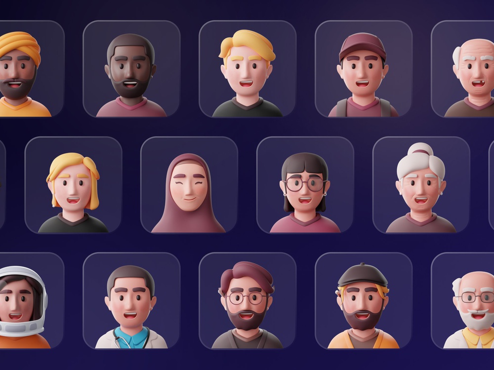 高质量三维渲染元宇宙3D创意人物头像素材合集包 Facely – MetaPeople 3D Avatar 图标素材 第7张-素材湾丨精选海外优质设计素材资源 高质量三维渲染元宇宙3D创意人物头像素材合集包 Facely – MetaPeople 3D Avatar 图标素材 sucaiwan.com