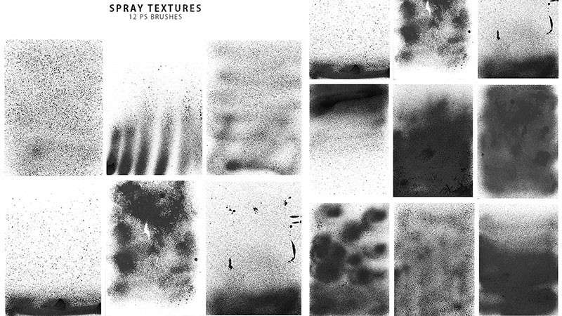 214个喷漆喷雾效果Photoshop笔刷套装 笔刷资源 sucaiwan.com